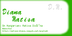 diana matisa business card